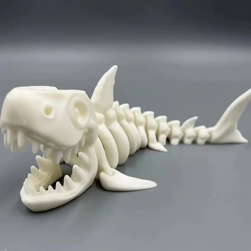 3D Printed Shark Skeleton - White