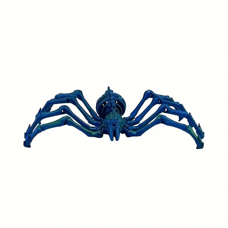 3D Printed Small Spider - Blue Green