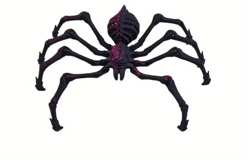 3D Printed Small Spider - Red Black