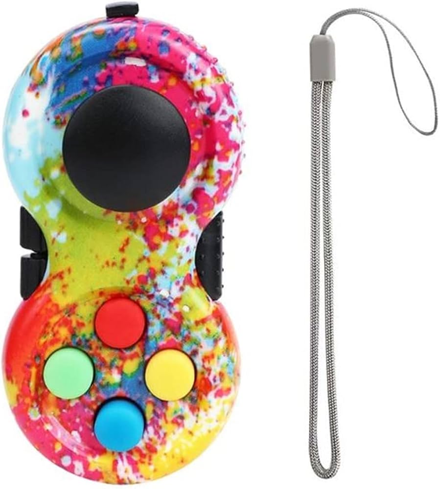 8 Function Fidget Pad - Rainbow
